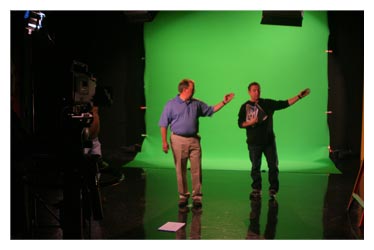 Image of JM Outdoors Studio Green screen.